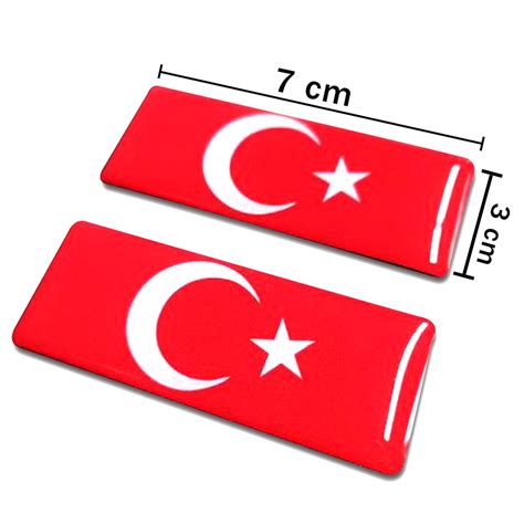 motosiklet türk bayrağı sticker